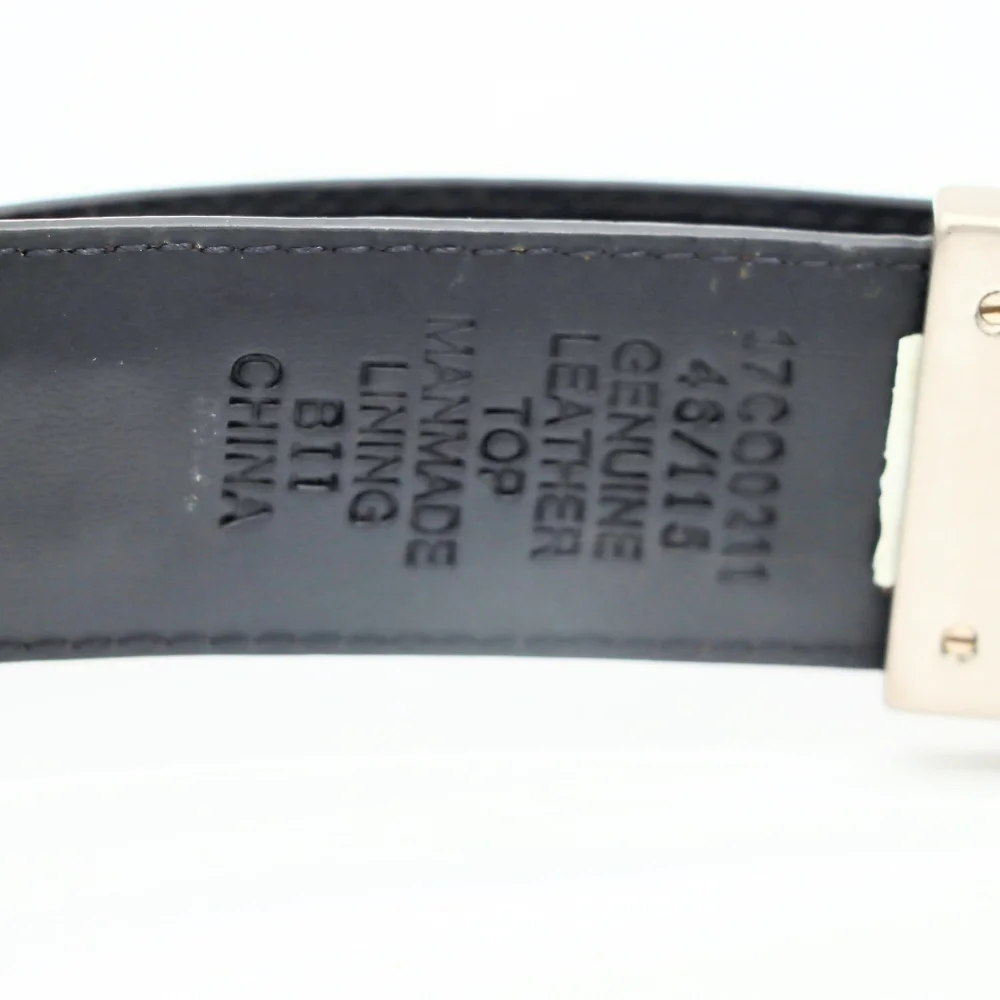 Columbia Reversible Brown Genuine Leather Casual Woven Trim Belt Men’s Size 48